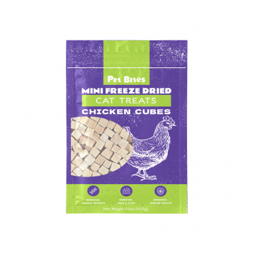 Pet Bites Mini Freeze Dried Chicken Cubes 14.17g (5 Packs)